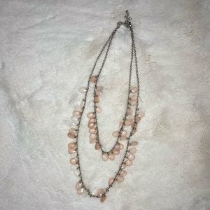 Double-layer Soft Pink Necklace